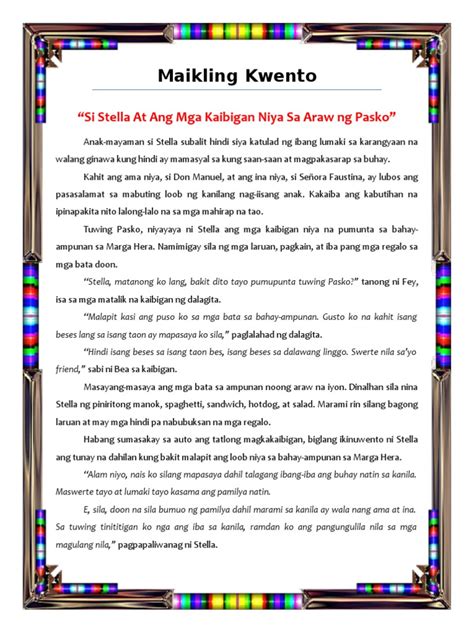 gumawa ng maikling kwento